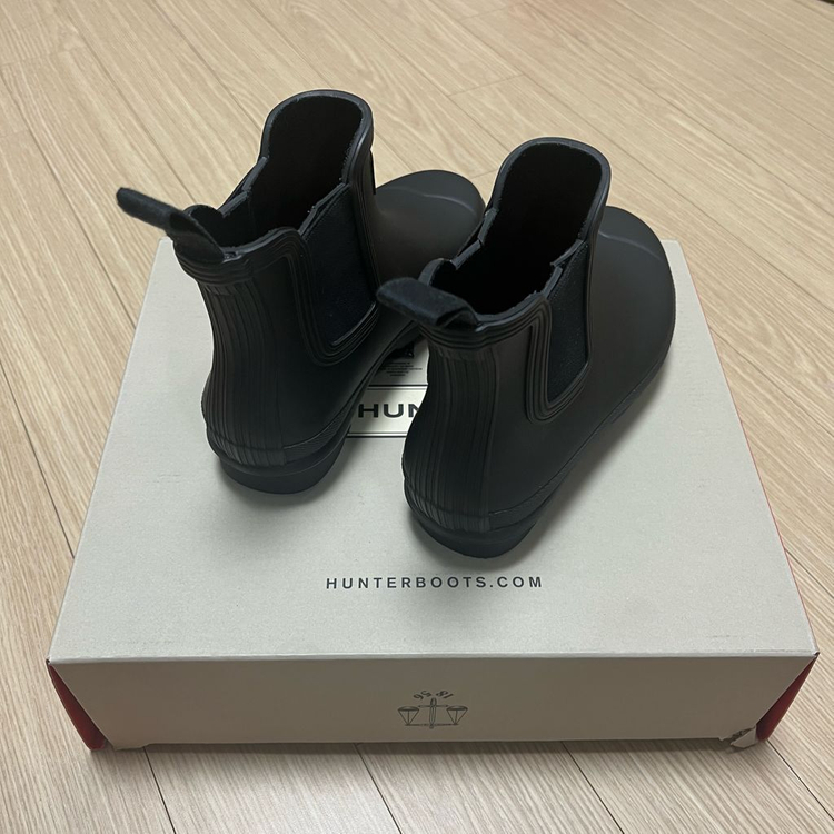 헌터 오리지날 첼시 레인부츠 블랙(사이즈UK3,220)--1
