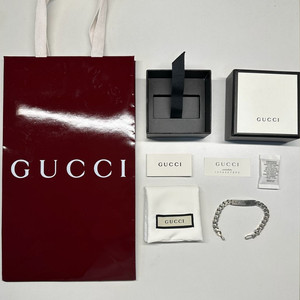 [정품, 풀박스] 구찌 고스트 체인 팔찌 16호