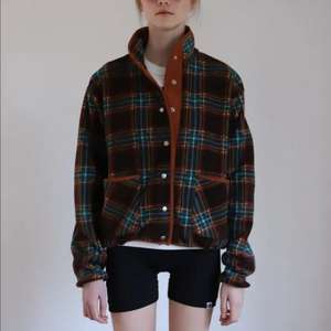 [새상품]픈드픈드FNDFND 체크 플리스 후리스 브라운