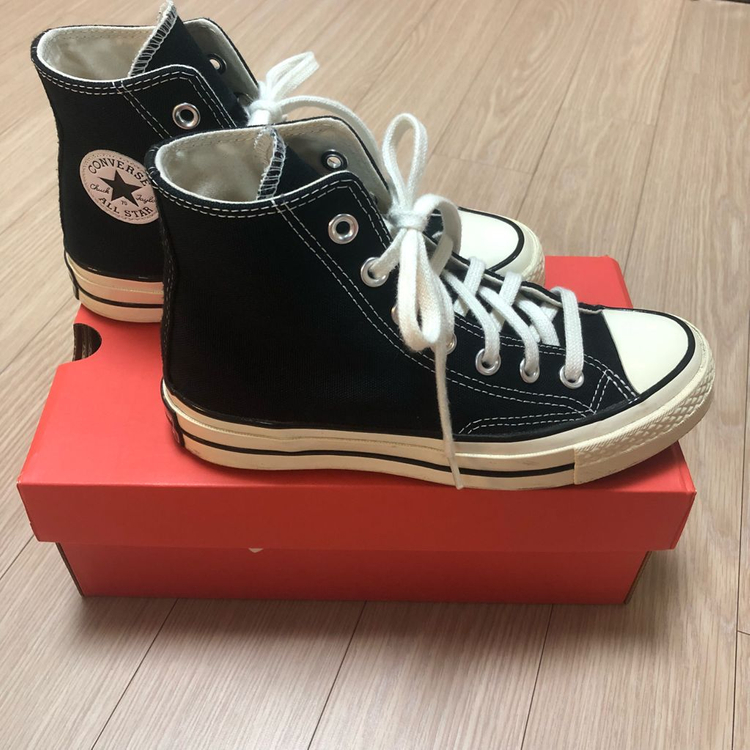 컨버스 척 70 하이 블랙 (사이즈220) 이미지