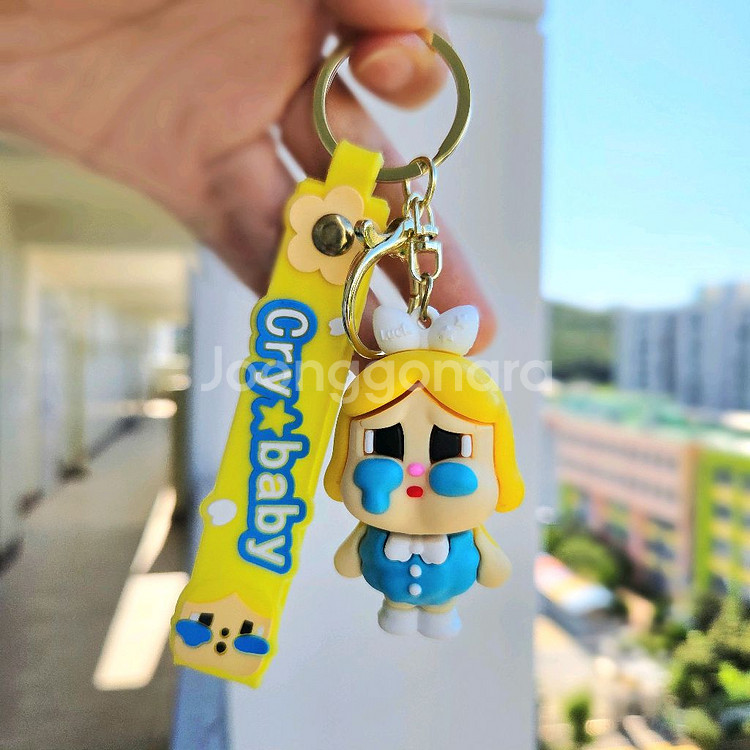 크라잉 베이비 캐릭터 인형 키링 울보아기 캐릭터 키홀더--1