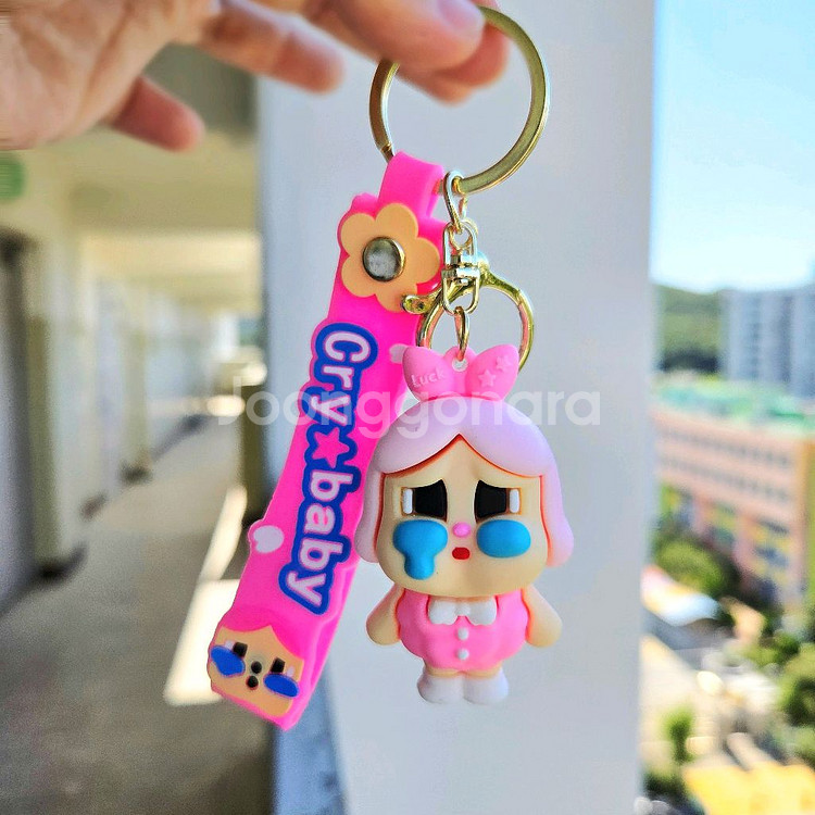 크라잉 베이비 캐릭터 인형 키링 울보아기 캐릭터 키홀더--2