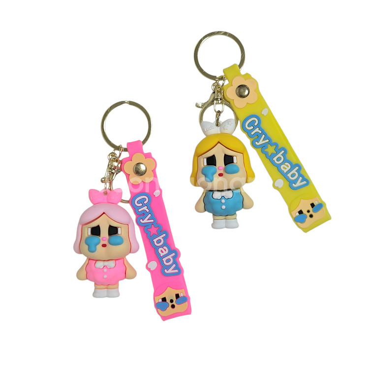 크라잉 베이비 캐릭터 인형 키링 울보아기 캐릭터 키홀더--3