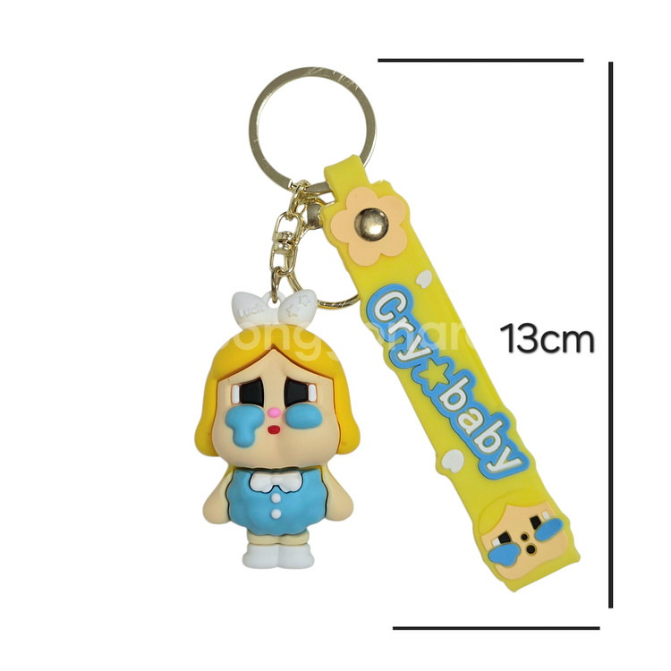 크라잉 베이비 캐릭터 인형 키링 울보아기 캐릭터 키홀더--5