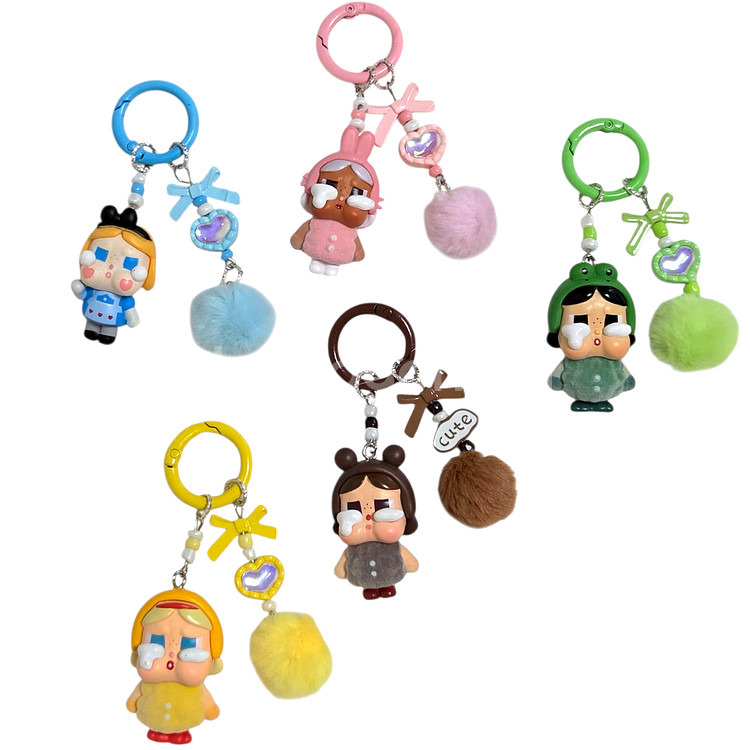 크라잉 베이비 인형 캐릭터 가방 키링 키홀더 열쇠고리--4
