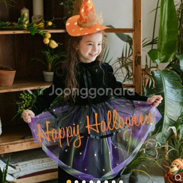 가을 M 110호 7호 핑크베리 할로윈 원피스 드레스--0