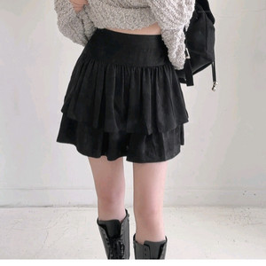 발레코어 벨벳 캉캉 하이웨스트치마 밴딩 스커트