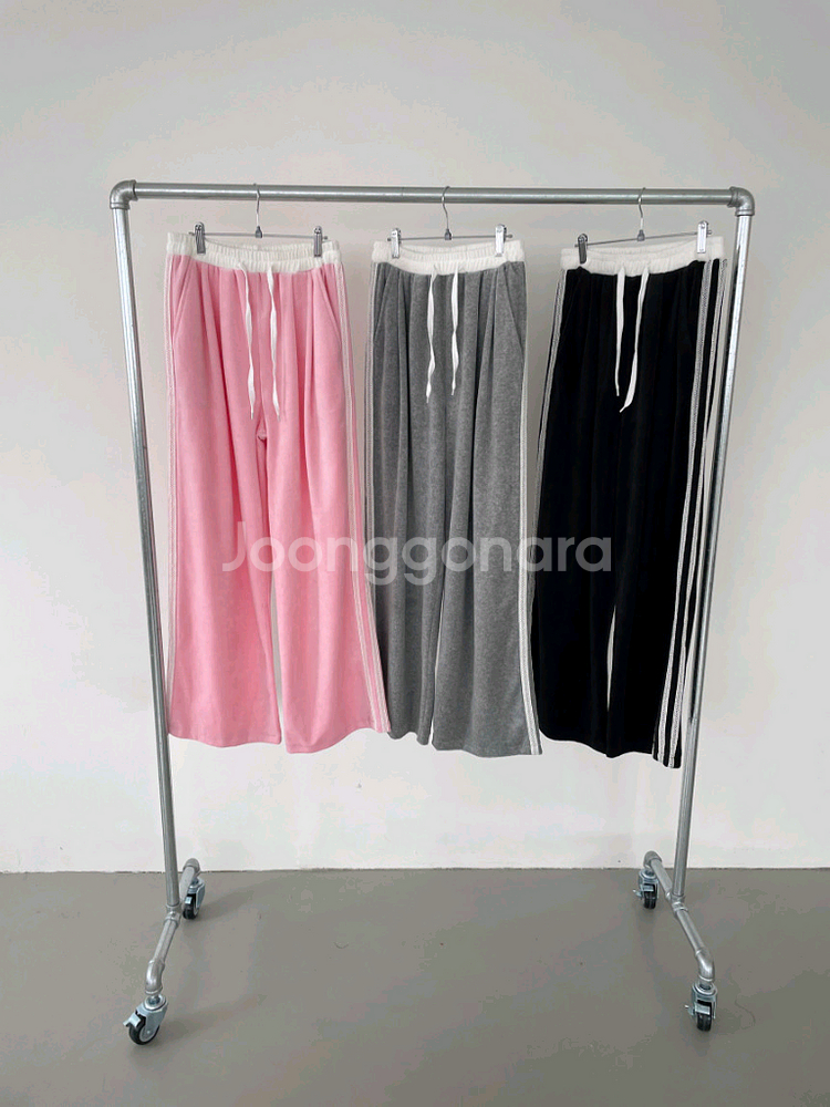 벨로아 벨벳 레이스팬츠 와이드팬츠--2