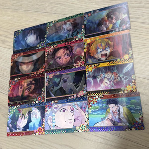 귀멸의칼날 1기 3중 렌티큘러 명장면 카드 12종 일괄