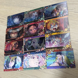 귀멸의칼날 1기 3중 렌티큘러 명장면 카드 12종 일괄