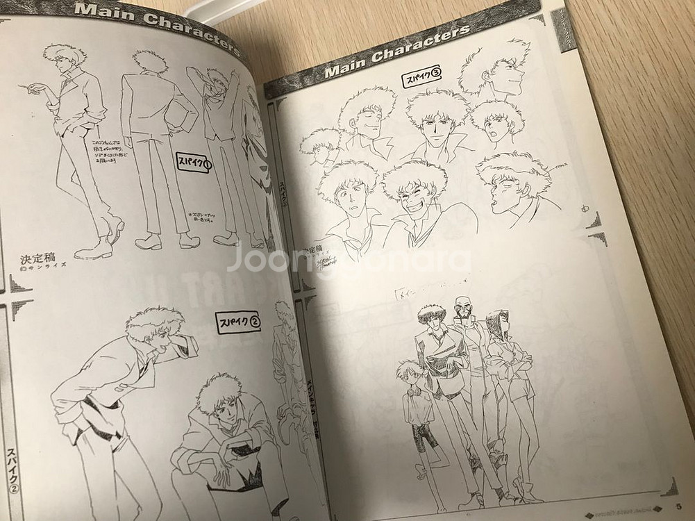 애니 카우보이 비밥 설정집 아트워크 아트북 화집 화보집--6