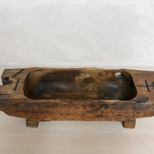 빈티지 원목 옛날 여물통 화분다이 인테리어소품