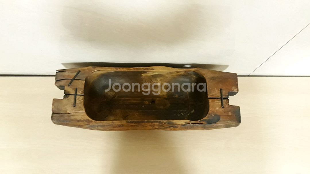 빈티지 원목 옛날 여물통 화분다이 인테리어소품--3