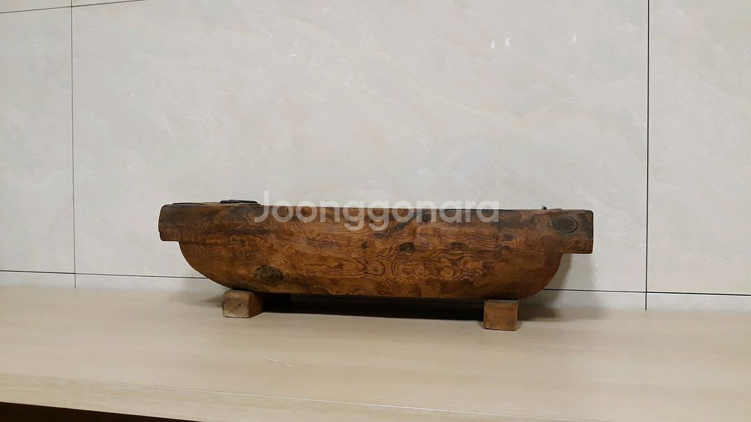 빈티지 원목 옛날 여물통 화분다이 인테리어소품--5