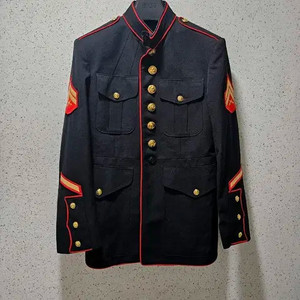 미 해병대 정복 상의 블랙