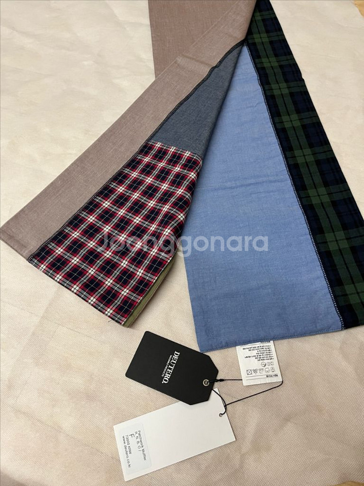 듀테로 패치워크 멀티 컬러 머플러--9