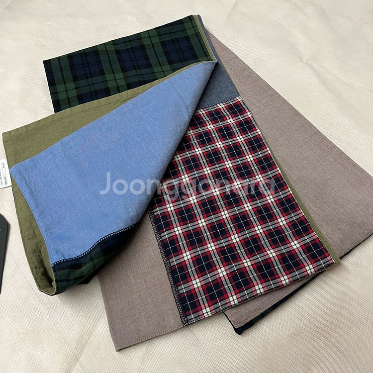 듀테로 패치워크 멀티 컬러 머플러--8