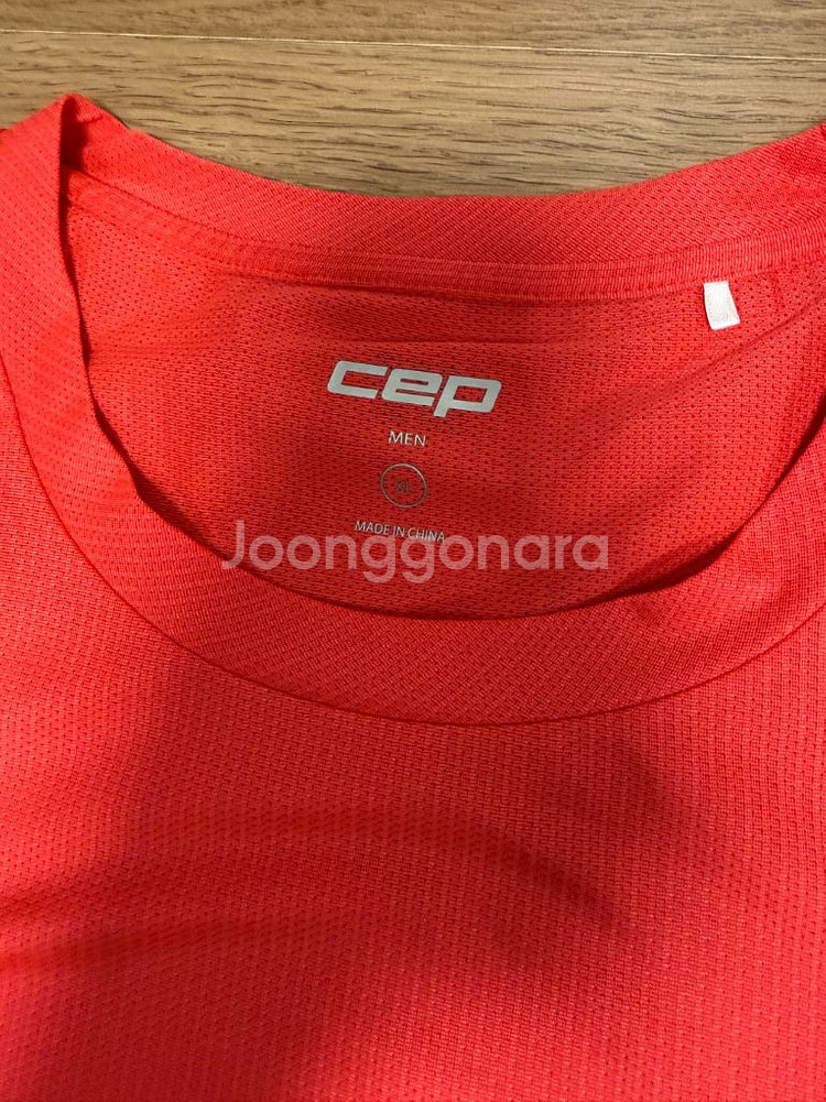 CEP 코어 런 셔츠 숏 슬리브 블랙, 레드 새상품 판--3