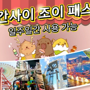 간사이 조이패스 2회 남은것 팝니다