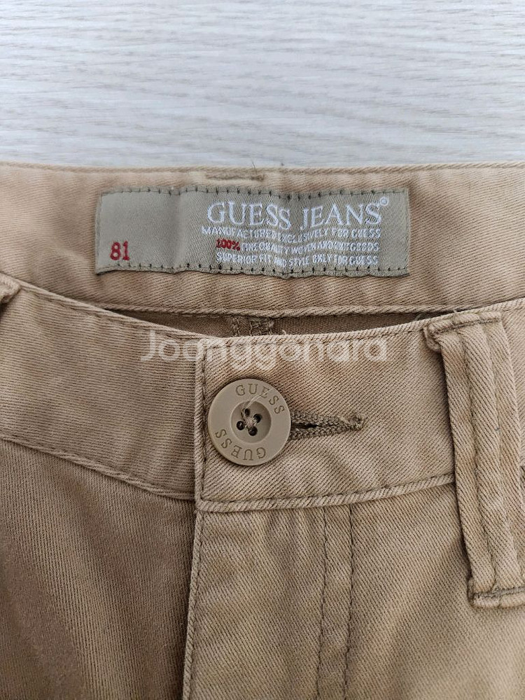 (33)게스 남성 트윌 스판 슬림 면바지--1