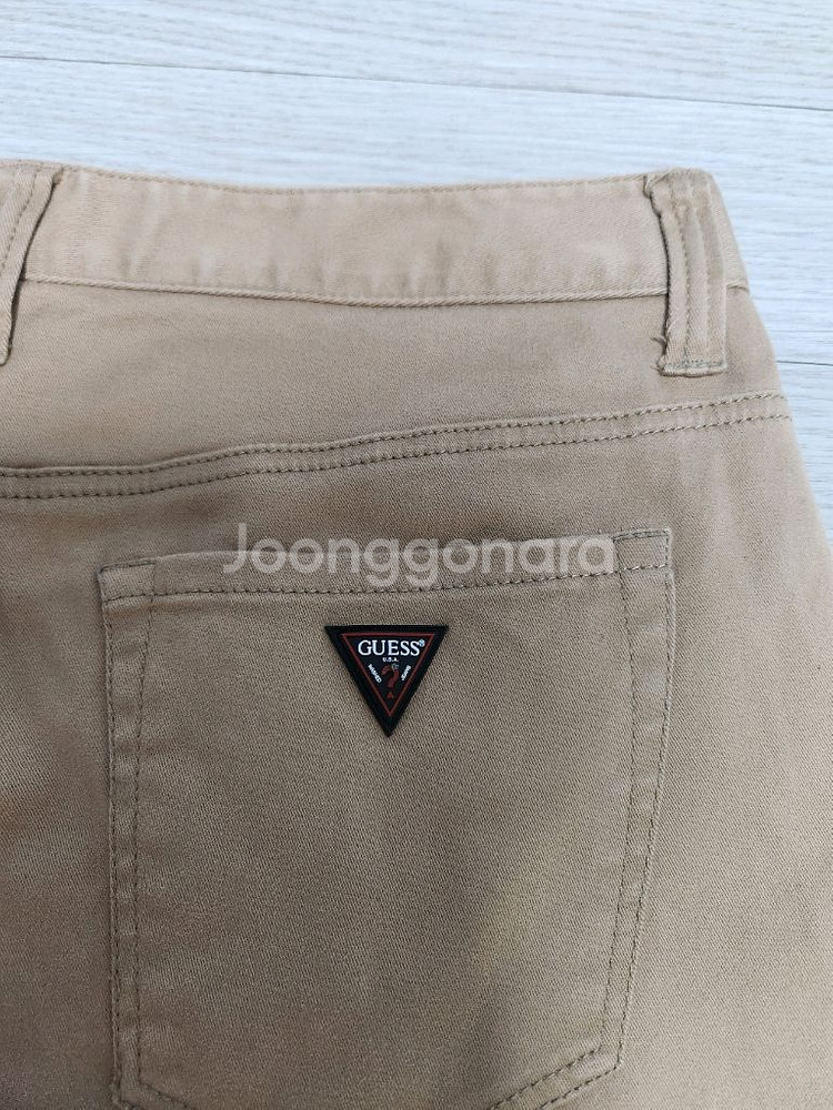 (33)게스 남성 트윌 스판 슬림 면바지--4