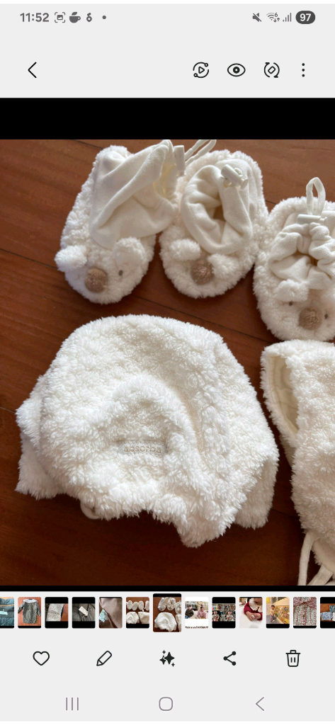 출산준비 압소바 신생아용품 아기보넷 아기덧신--1