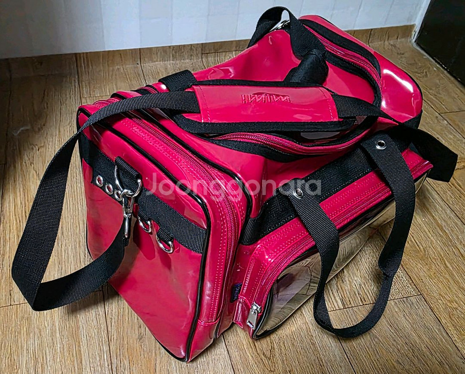 아임아임 덕질가방 레드 라지 거의 새상품--0