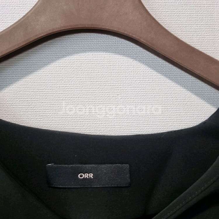 ORR 블랙 브이넥 루즈핏 블라우스 M (총장 70 /--4