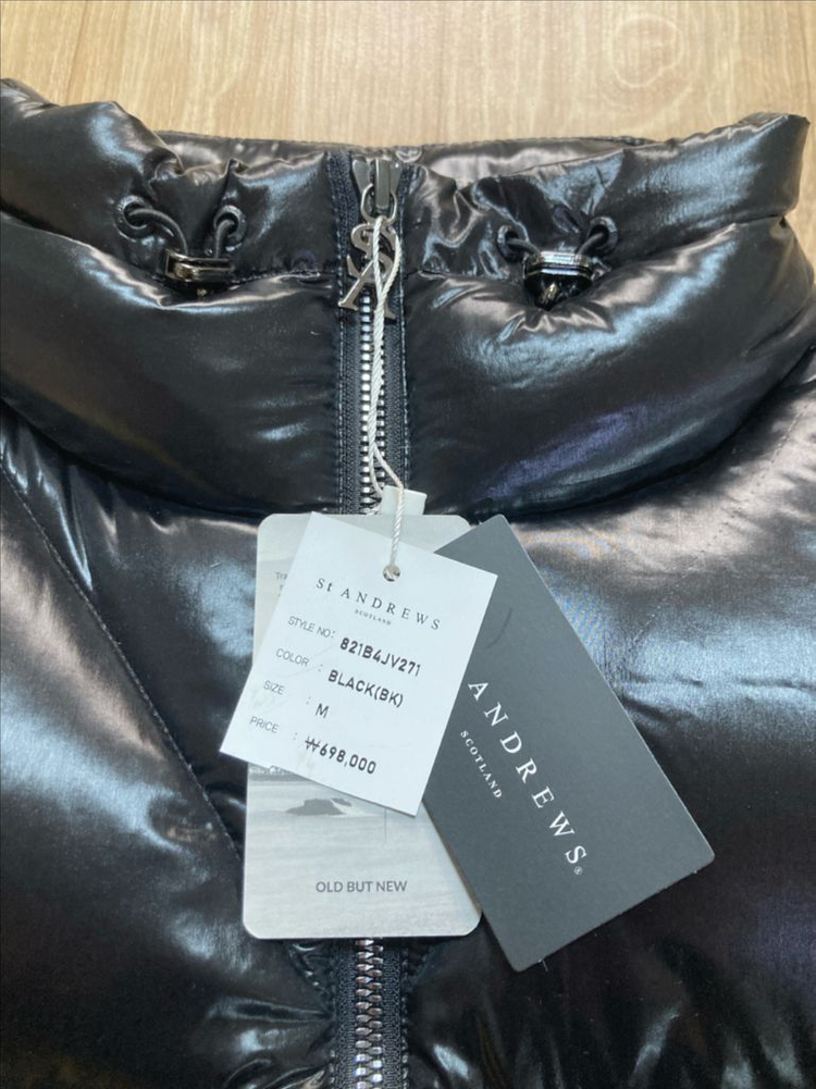 새제품 ) 택포 여성66 세인트앤드류스 크롭패딩조끼 이미지