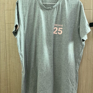 미닛뮤트 25주년 기념 티셔츠 핑크 그레이