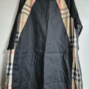 버버리체크 패턴 롱 원피스