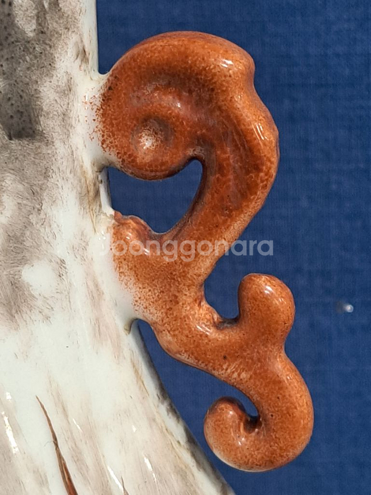 반박태 운용문 도자기 화병--4