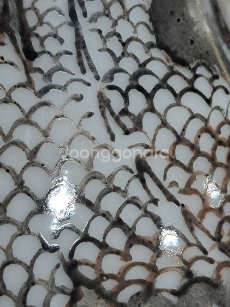 반박태 운용문 도자기 화병--5