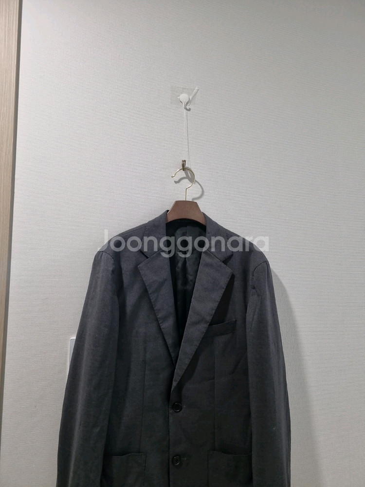 한섬 시스템 차콜 그레이 블레이저 자켓--1