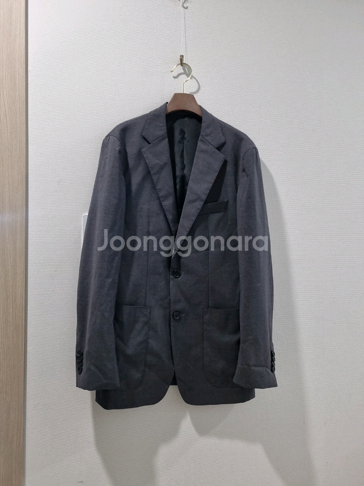 한섬 시스템 차콜 그레이 블레이저 자켓--0