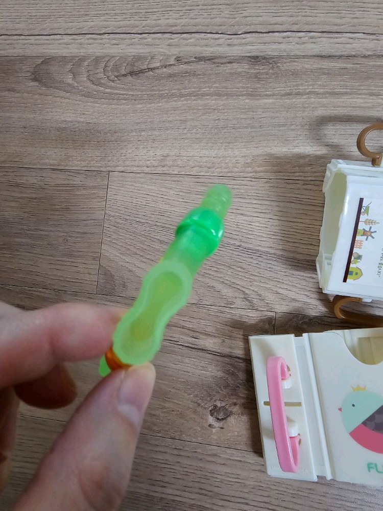 플렉사 우유 홀더. 더블하트 치발기. 유아과일망--4