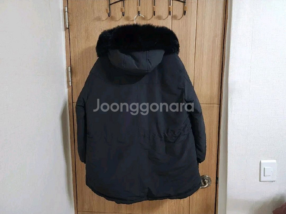 (55)여성 올리브데올리브 폭스퍼 야상 다운 패딩--3