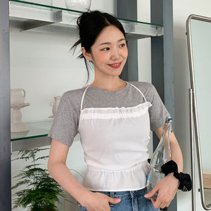 뷔스티에 스트랩 나시