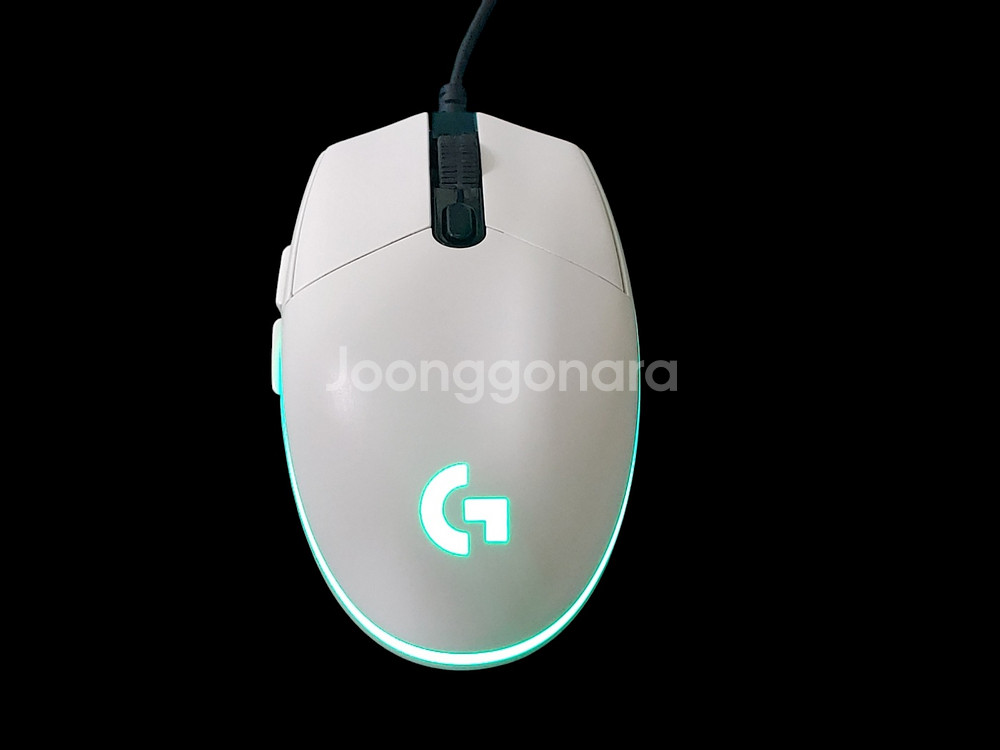 로지텍 G102 프로디지 화이트 게이밍 마우스--2