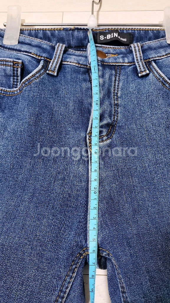 [M]여성-스판 융기모 일자청바지(중청)--3