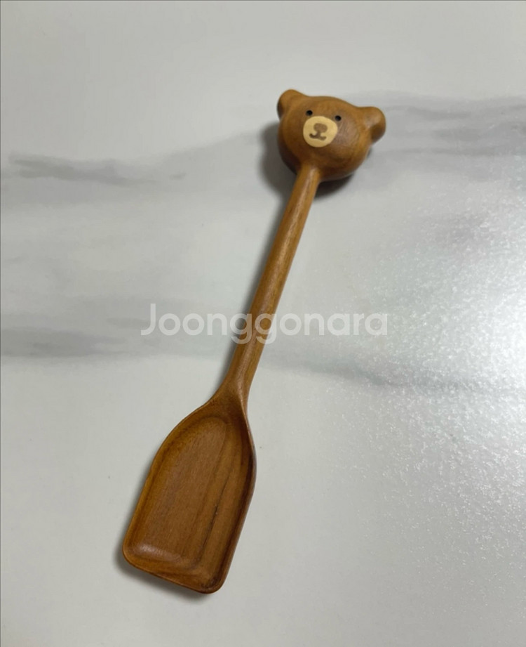곰돌이 나무스푼(새제품)--0