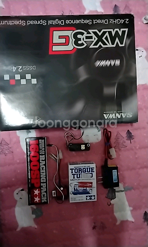 (RC)산와 송신기(수신기 없음.핸들스펀지 부식)중고--0