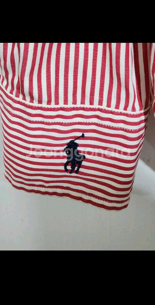 (M) 랄프로렌 폴로 셔츠 스트라이프 남방 캐주얼--3