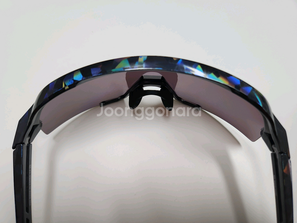 100% S3 블랙 홀로그래픽 하이퍼 블루 고글--5