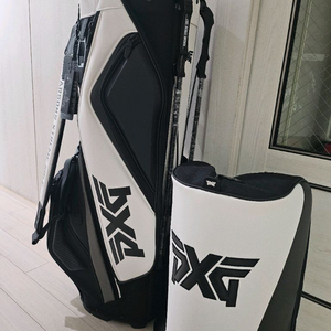 pxg 골프백 화이트블랙 새상품
