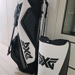 pxg 골프백 화이트블랙 새상품