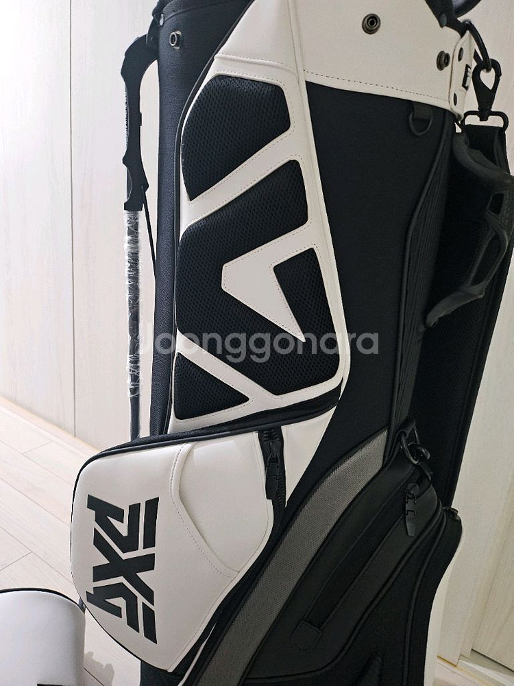 pxg 골프백 화이트블랙 새상품--1