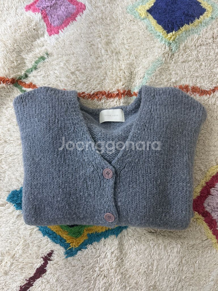 미뉴에트 소프트블루 가디건--2