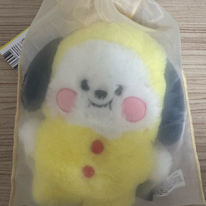 BT21 치미 플랫퍼 스탠딩 인형 택, 파우치 포함