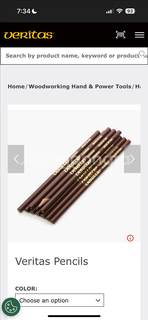 미국산 목수용 베리타스 지워지지 않는 연필 2팩--4